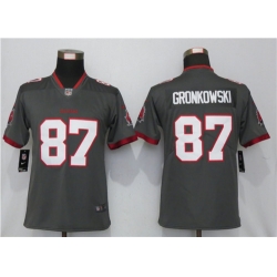 Women Nike Tampa Bay Buccaneers 87 Gray Women New 2020 Vapor Untouchable Limited Jersey