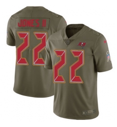 Nike Buccaneers #22 Ronald Jones II Olive Youth Stitched NFL Limited 2017 Salute to Service Jersey