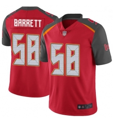 Youth Buccaneers 58 Shaquil Barrett Red Team Color Stitched Football Vapor Untouchable Limited Jersey