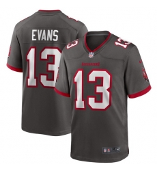 Youth Tampa Bay Buccaneers 13 Mike Evans Nike Pewter Alternate Vapor Limited Jersey