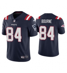 Men u2018s New England Patriots 84 Kendrick Bourne 2021 Navy Vapor Untouchable Limited Stitched Jersey