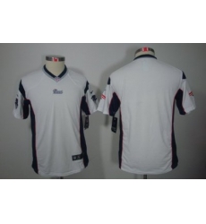 Youth Nike New England Patriots Blank White Color[Youth Limited Jerseys]