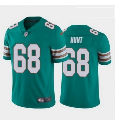 men robert hunt miami dolphins aqua alternate vapor limited jersey 