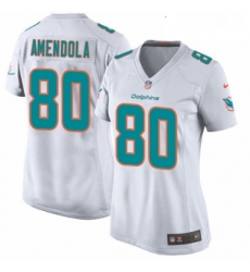 Womens Nike Miami Dolphins 80 Danny Amendola Game White NFL Jersey