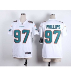 nike women nfl jerseys miami dolphins 97 phillips white[nike]