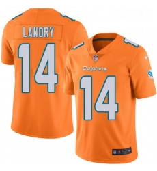 Youth Nike Miami Dolphins 14 Jarvis Landry Limited Orange Rush Vapor Untouchable NFL Jersey