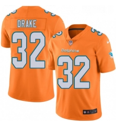 Youth Nike Miami Dolphins 32 Kenyan Drake Limited Orange Rush Vapor Untouchable NFL Jersey