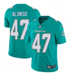 Youth Nike Miami Dolphins 47 Kiko Alonso Aqua Green Team Color Vapor Untouchable Limited Player NFL Jersey