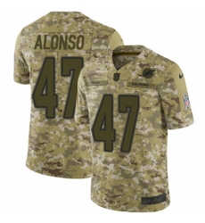 Youth Nike Miami Dolphins 47 Kiko Alonso Limited Camo 2018 Salute to Service NFL Jersey