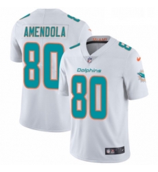 Youth Nike Miami Dolphins 80 Danny Amendola White Vapor Untouchable Limited Player NFL Jersey