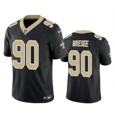 Men New Orleans Saints 90 Bryan Bresee Black 2023 F U S E  Vapor Untouchable Limited Stitched Jersey