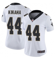 Nike Saints #44 Hau 27oli Kikaha White Womens Stitched NFL Vapor Untouchable Limited Jersey