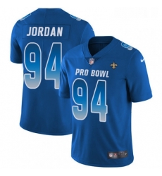 Youth Nike New Orleans Saints 94 Cameron Jordan Limited Royal Blue 2018 Pro Bowl NFL Jersey