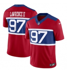 Men New York Giants 97 Dexter Lawrence II Century Red Alternate Vapor F U S E  Limited Stitched Football Jersey