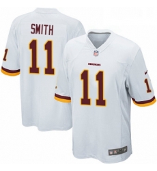 Mens Nike Washington Redskins 11 Alex Smith Game White NFL Jersey