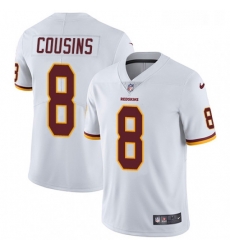 Mens Nike Washington Redskins 8 Kirk Cousins White Vapor Untouchable Limited Player NFL Jersey