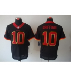 Nike Washington Redskins 10 Robert Griffin III Black Elite NFL Jersey