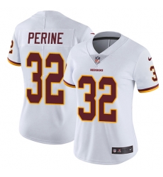 Nike Redskins #32 Samaje Perine White Womens Stitched NFL Vapor Untouchable Limited Jersey