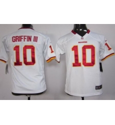 Women Nike Washington Red Skins 10 Griffin III White Jerseys