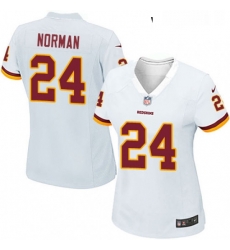 Womens Nike Washington Redskins 24 Josh Norman Game White NFL Jersey