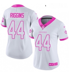 Womens Nike Washington Redskins 44 John Riggins Limited WhitePink Rush Fashion NFL Jersey