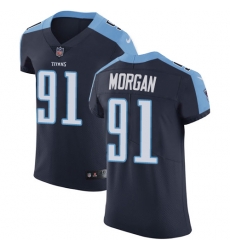 Nike Titans #91 Derrick Morgan Navy Blue Alternate Mens Stitched NFL Vapor Untouchable Elite Jersey