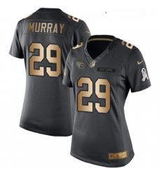 Womens Nike Tennessee Titans 29 DeMarco Murray Limited BlackGold Salute to Service NFL Jersey