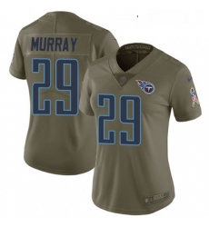 Womens Nike Tennessee Titans 29 DeMarco Murray Limited Olive 2017 Salute to Service NFL Jersey