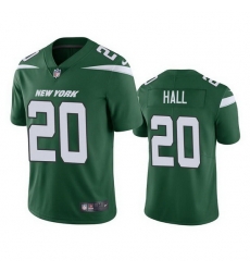 Men New York Jets 20 Breece Hall 2022 Green Vapor Untouchable Limited Stitched Jersey