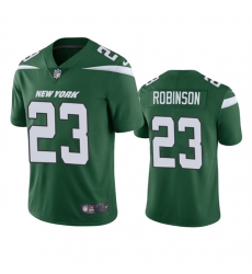 Men's New York Jets #23 James Robinson Green Vapor Untouchable Limited Stitched Jersey