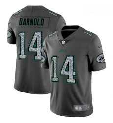 Nike Jets 14 Sam Darnold Gray Camo Vapor Untouchable Limited Jersey