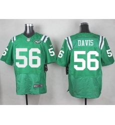 Nike Jets 56 Demario Davis Green Mens Stitched NFL Elite Rush Jersey