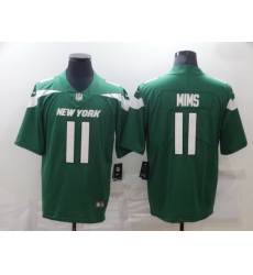 Nike New York Jets 11 Denzel Mims Green Vapor Untouchable Limited Jersey