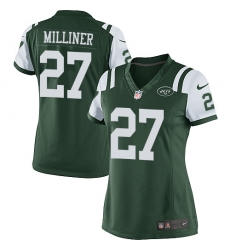 Women's Nike New York Jets #27 Dee Milliner Limited Green Team Color NFL Jersey