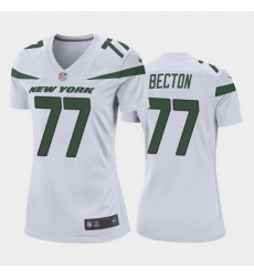 women mekhi becton new york jets white game jersey 