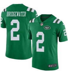 Nike Jets #2 Teddy Bridgewater Green Youth Stitched NFL Limited Rush Jersey