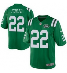 Nike Jets #22 Matt Forte Green Youth Stitched NFL Elite Rush Jersey