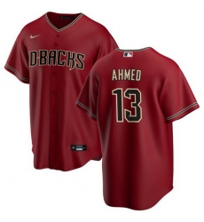 Men Arizona Diamondbacks 13 Nick Ahmed Red Cool Base Stitched Baseball Jersey