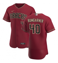 Men Arizona Diamondbacks 40 Madison Bumgarner Men Nike Crimson Flex Base Alternate Team MLB Jersey