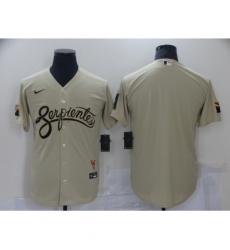 Men's Arizona Diamondbacks Blank Gold 2021 City Connect Replica Player Jersey