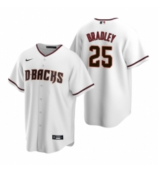 Mens Nike Arizona Diamondbacks 25 Archie Bradley White Home Stitched Baseball Jerse