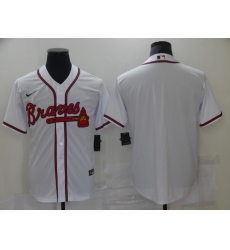 Men Nike Atlanta Braves White Blank Stitched MLB Jersey