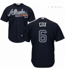 Youth Majestic Atlanta Braves 6 Bobby Cox Authentic Blue Alternate Road Cool Base MLB Jersey