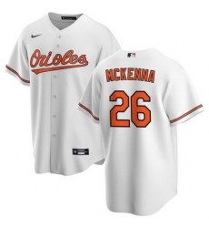 Men Baltimore Orioles 26 Ryan McKenna White Cool Base Stitched Jersey