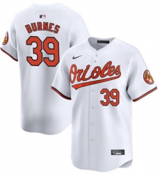 Men Baltimore Orioles 39 Corbin Burnes White 2024 Home Limited Cool Base Stitched Baseball Jersey