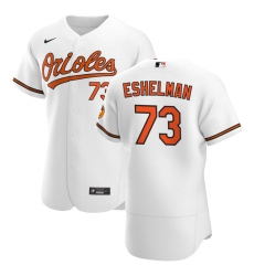 Men Baltimore Orioles 73 Thomas Eshelman Men Nike White Home 2020 Flex Base Player MLB Jersey