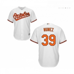 Mens Baltimore Orioles 39 Renato Nunez Replica White Home Cool Base Baseball Jersey 