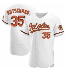 Youth Baltimore Oriole #35 Adley Rutschman White Flex Base Stitched Baseball jersey