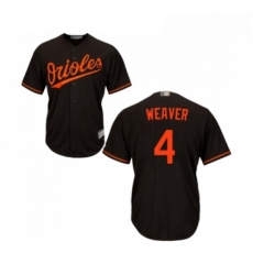 Youth Baltimore Orioles 4 Earl Weaver Replica Black Alternate Cool Base Baseball Jersey 