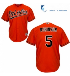 Youth Majestic Baltimore Orioles 5 Brooks Robinson Replica Orange Alternate Cool Base MLB Jersey